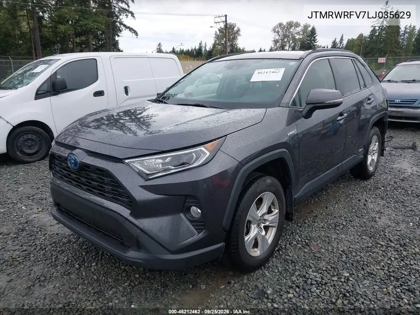 2020 TOYOTA RAV 4 VIN JTMRWRFV7LJ035629 — фото 2
