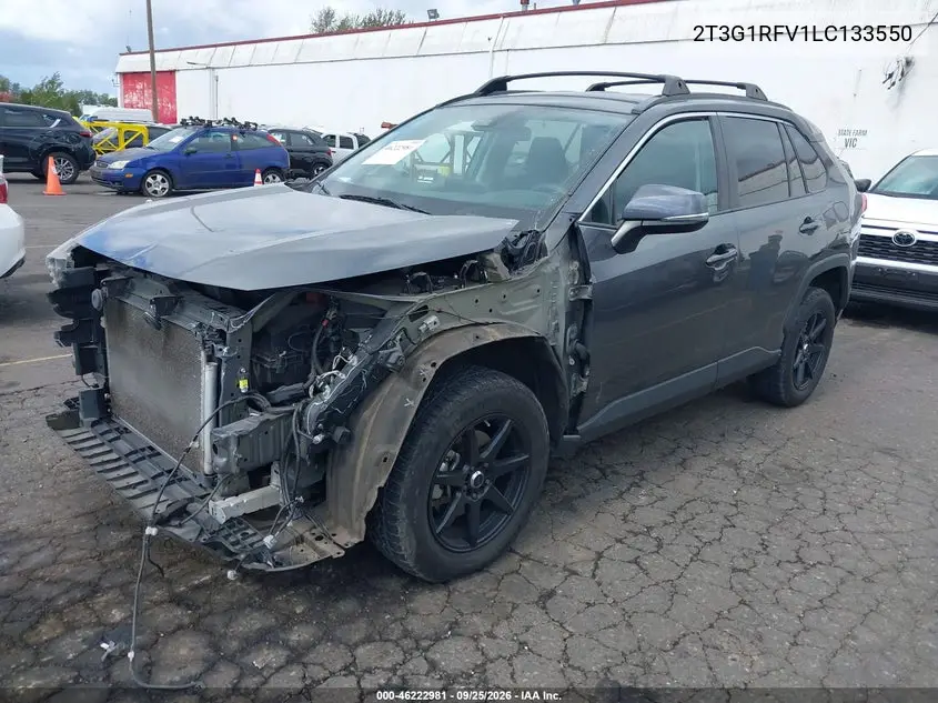 2020 TOYOTA RAV 4 VIN 2T3G1RFV1LC133550 — фото 2