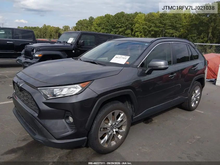 2020 TOYOTA RAV 4 VIN JTMC1RFV7LJ021038 — фото 2