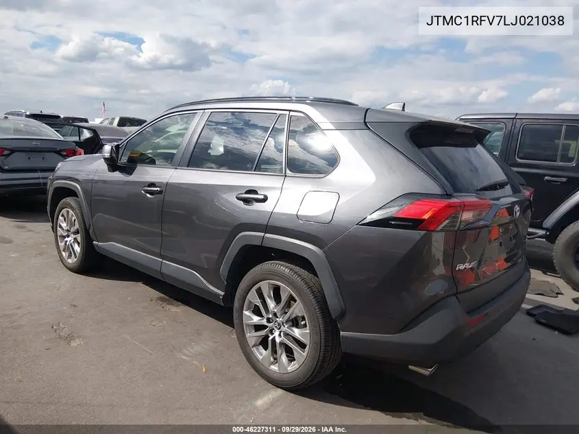 2020 TOYOTA RAV 4 VIN JTMC1RFV7LJ021038 — фото 3