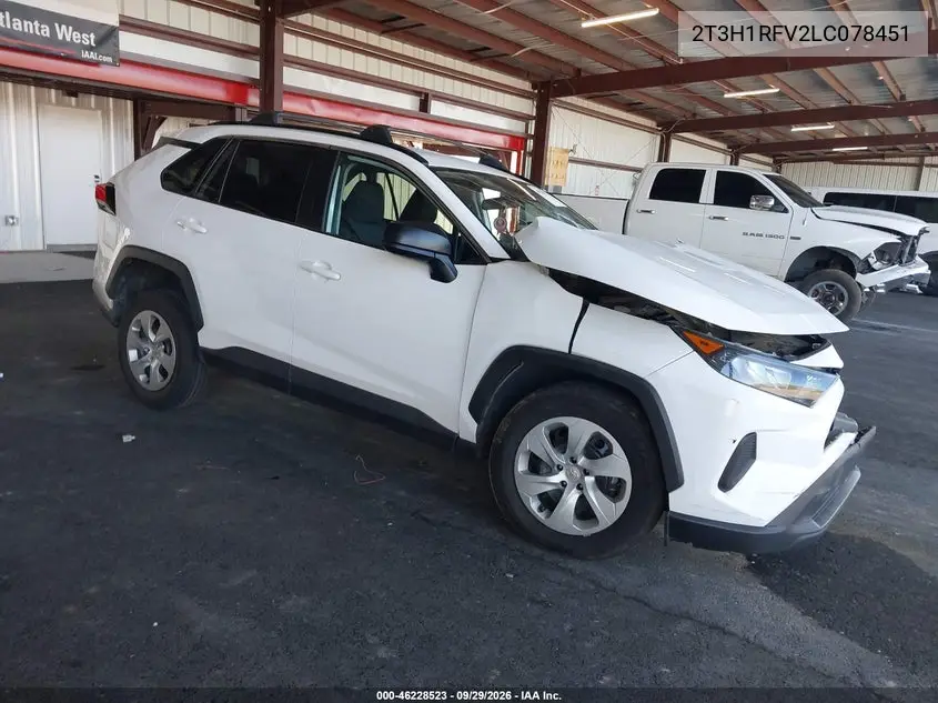 TOYOTA RAV 4 2020, VIN 2T3H1RFV2LC078451