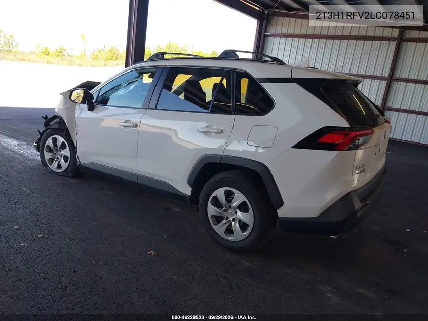 2020 TOYOTA RAV 4 VIN 2T3H1RFV2LC078451 — фото 3