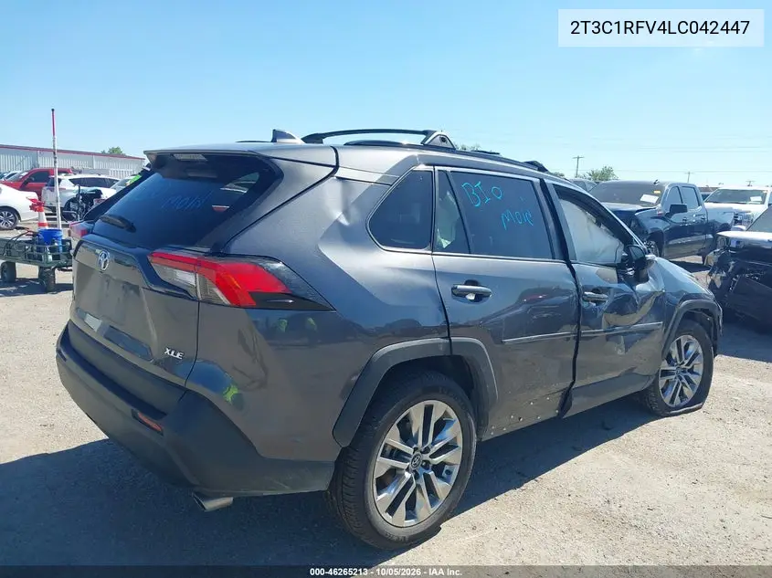2020 TOYOTA RAV 4 VIN 2T3C1RFV4LC042447 — фото 4