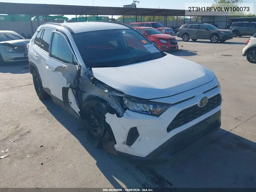 TOYOTA RAV 4 2020, VIN 2T3H1RFV0LW100073