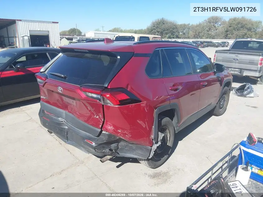 2020 TOYOTA RAV 4 VIN 2T3H1RFV5LW091726 — фото 4