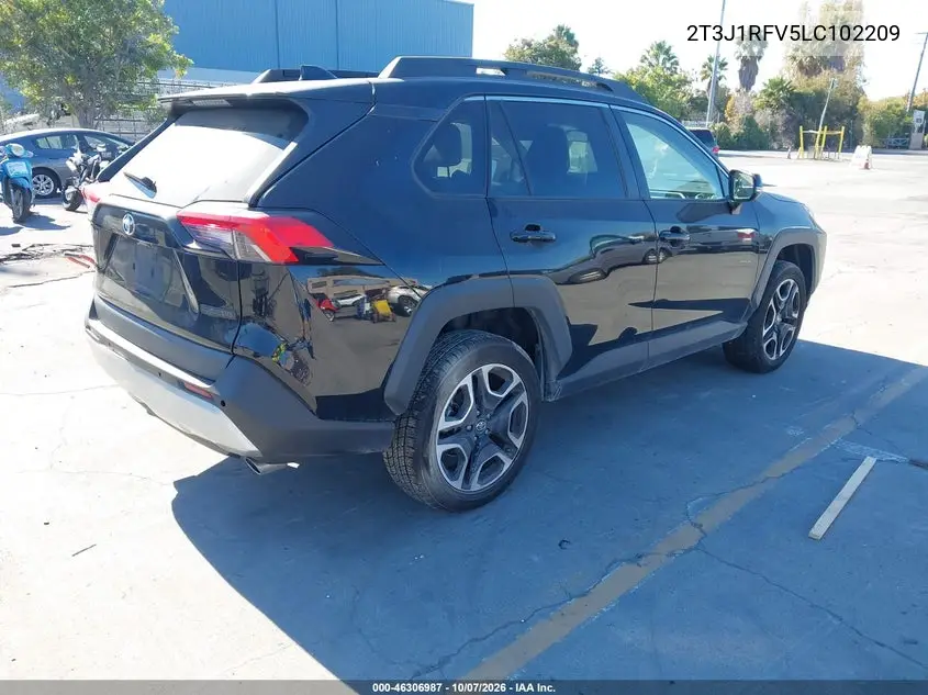 2020 TOYOTA RAV 4 VIN 2T3J1RFV5LC102209 — фото 4