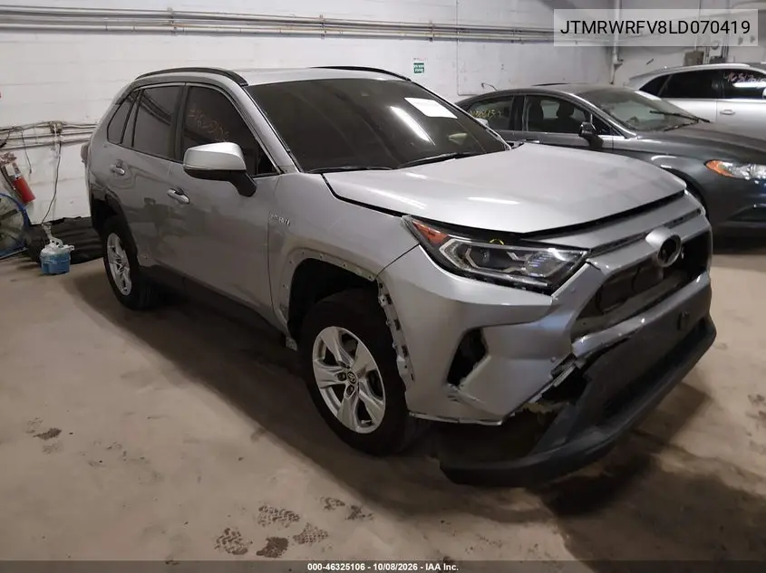 TOYOTA RAV 4 2020, VIN JTMRWRFV8LD070419