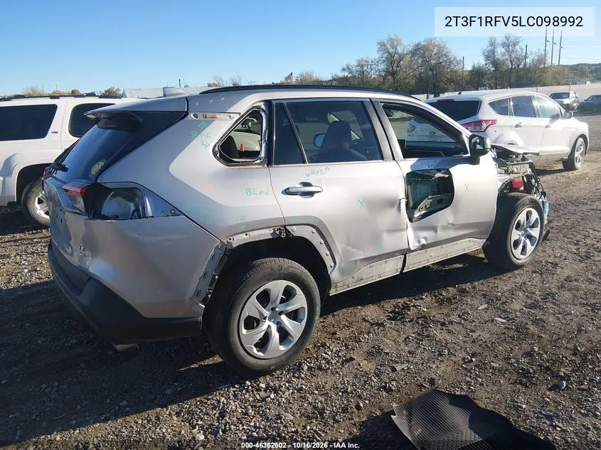 2020 TOYOTA RAV 4 VIN 2T3F1RFV5LC098992 — фото 4