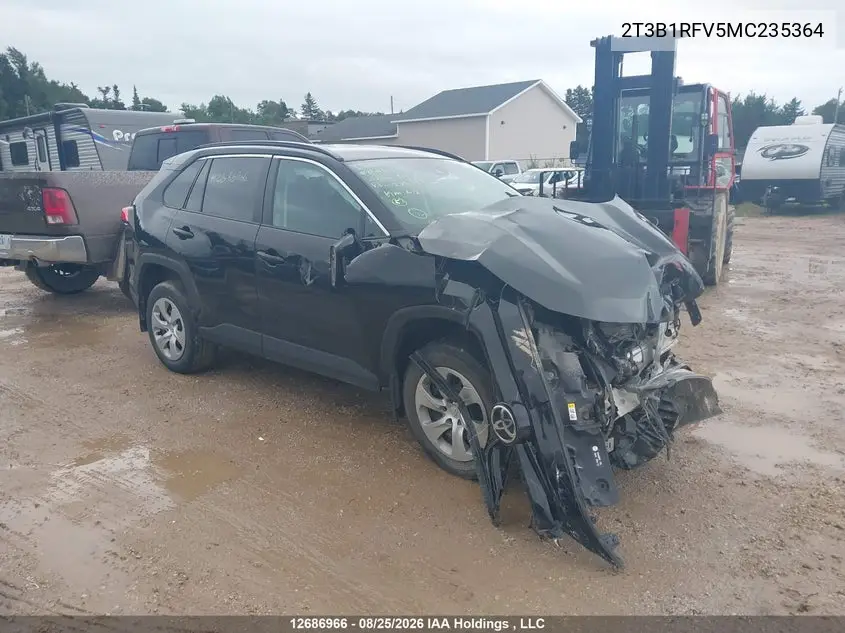 TOYOTA RAV 4 2021, VIN 2T3B1RFV5MC235364