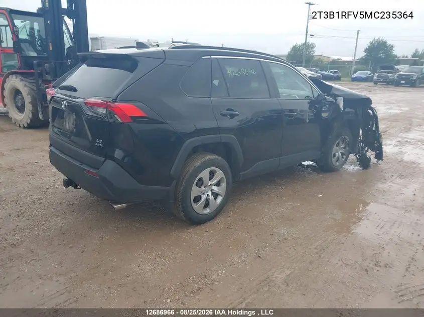 2021 TOYOTA RAV 4 VIN 2T3B1RFV5MC235364 — фото 4