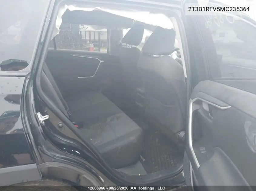 2021 TOYOTA RAV 4 VIN 2T3B1RFV5MC235364 — фото 8