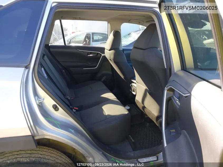 2021 TOYOTA RAV 4 VIN 2T3R1RFV5MC206025 — фото 8
