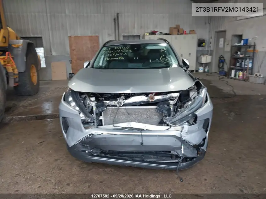 2021 TOYOTA RAV 4 VIN 2T3B1RFV2MC143421 — фото 12
