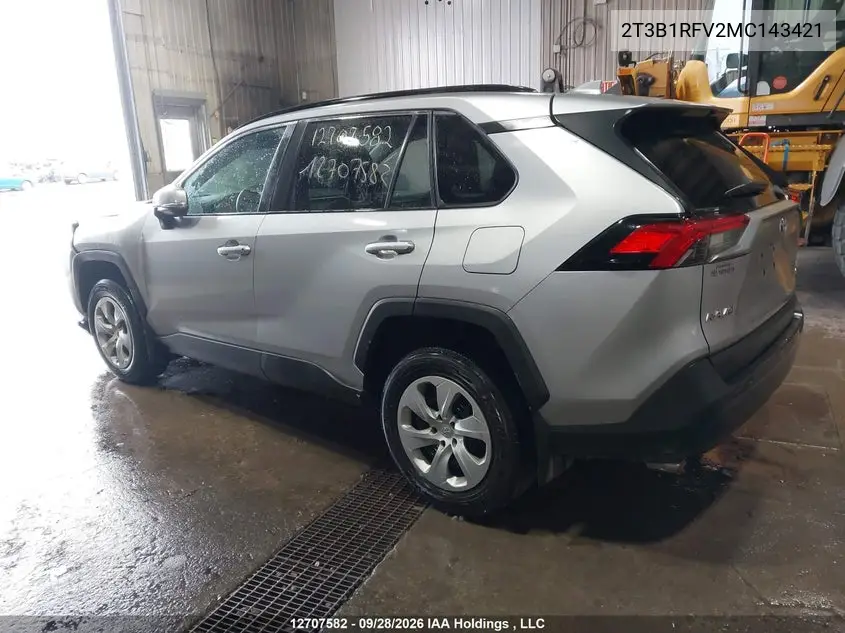 2021 TOYOTA RAV 4 VIN 2T3B1RFV2MC143421 — фото 3