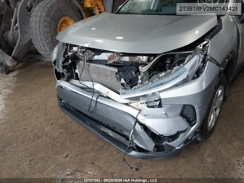 2021 TOYOTA RAV 4 VIN 2T3B1RFV2MC143421 — фото 6