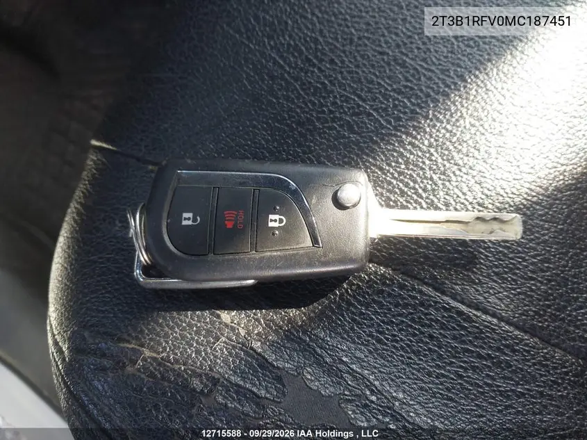 2021 TOYOTA RAV 4 VIN 2T3B1RFV0MC187451 — фото 10