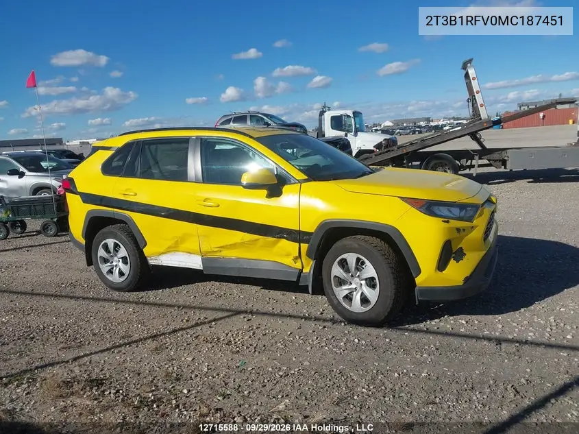 2021 TOYOTA RAV 4 VIN 2T3B1RFV0MC187451 — фото 12