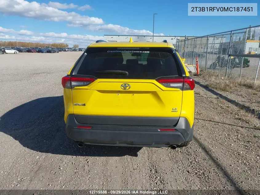 2021 TOYOTA RAV 4 VIN 2T3B1RFV0MC187451 — фото 15