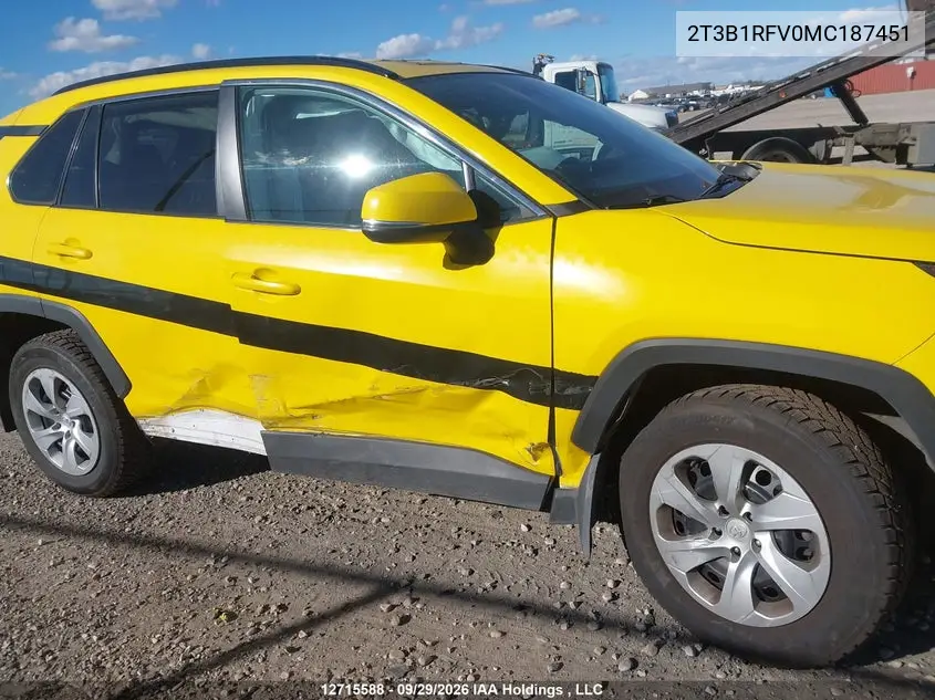 2021 TOYOTA RAV 4 VIN 2T3B1RFV0MC187451 — фото 6