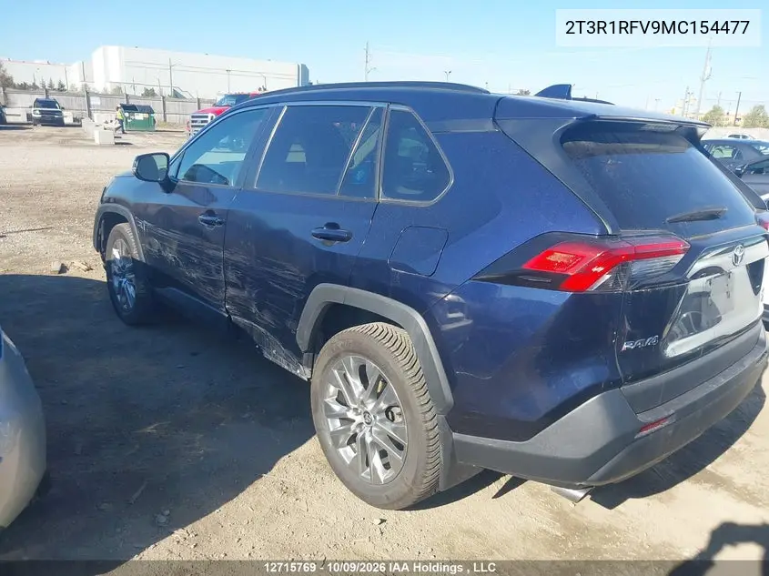 2021 TOYOTA RAV 4 VIN 2T3R1RFV9MC154477 — фото 3