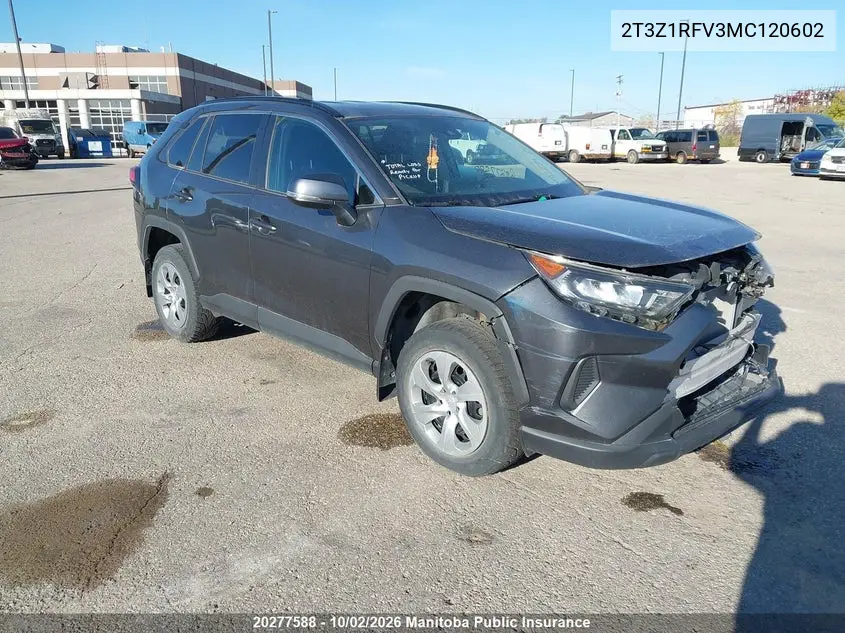 TOYOTA RAV 4 2021, VIN 2T3Z1RFV3MC120602