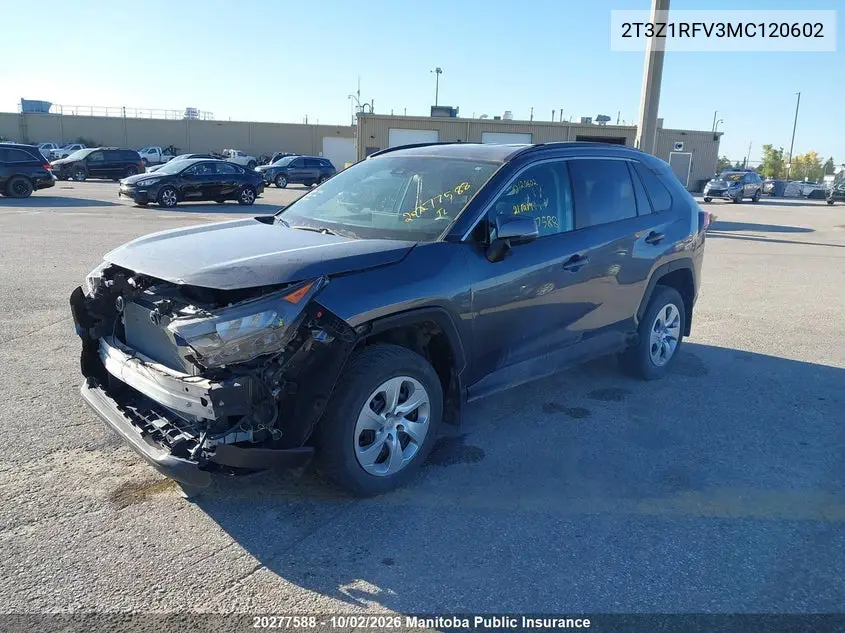 2021 TOYOTA RAV 4 VIN 2T3Z1RFV3MC120602 — фото 2