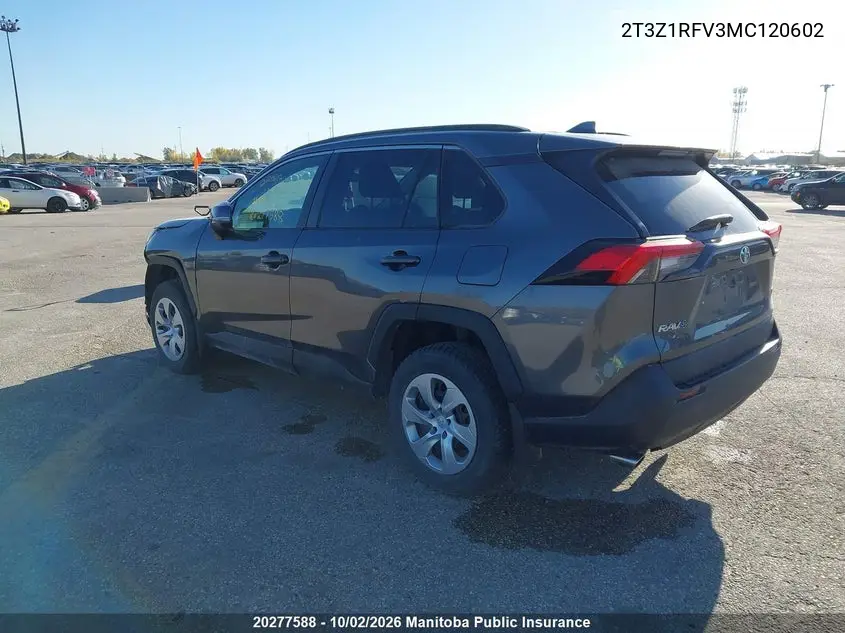 2021 TOYOTA RAV 4 VIN 2T3Z1RFV3MC120602 — фото 3