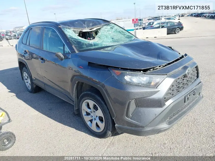 TOYOTA RAV 4 2021, VIN 2T3B1RFVXMC171855