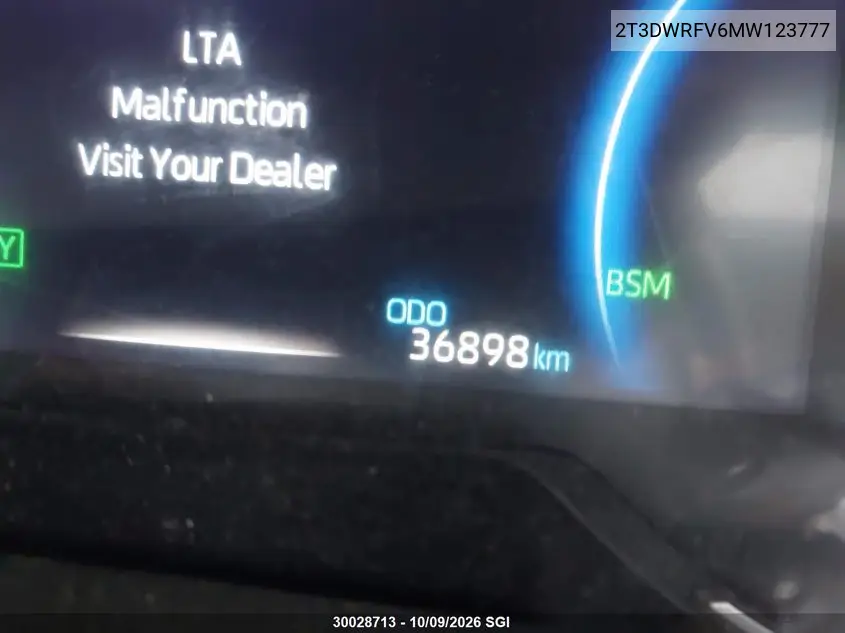 2021 TOYOTA RAV 4 VIN 2T3DWRFV6MW123777 — фото 16