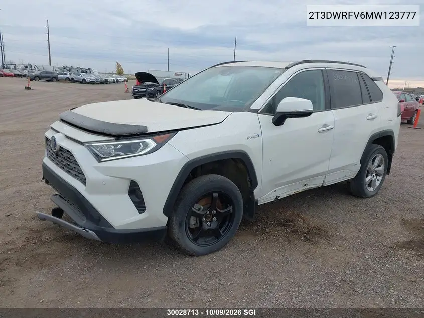 2021 TOYOTA RAV 4 VIN 2T3DWRFV6MW123777 — фото 2
