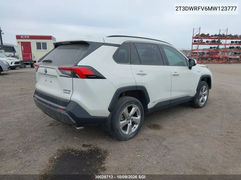2021 TOYOTA RAV 4 VIN 2T3DWRFV6MW123777 — фото 4