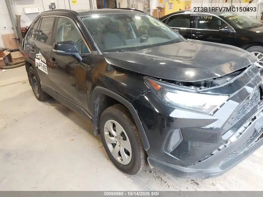 TOYOTA RAV 4 2021, VIN 2T3B1RFV7MC150493