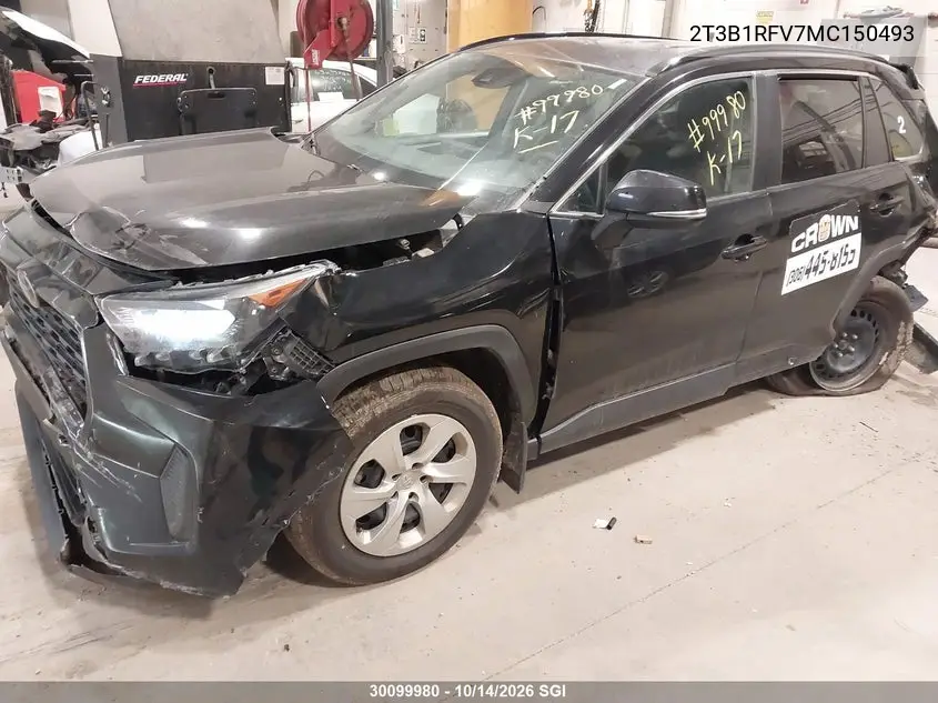 2021 TOYOTA RAV 4 VIN 2T3B1RFV7MC150493 — фото 2