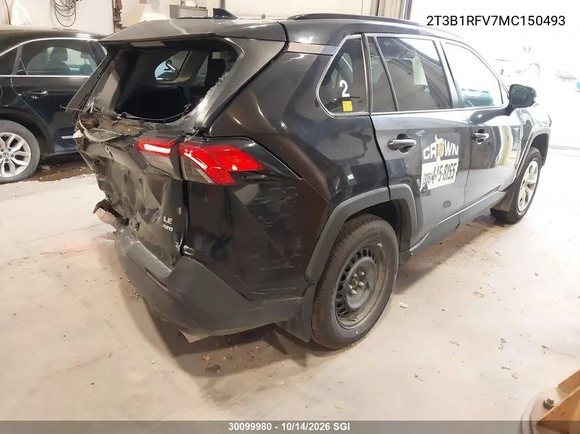 2021 TOYOTA RAV 4 VIN 2T3B1RFV7MC150493 — фото 4