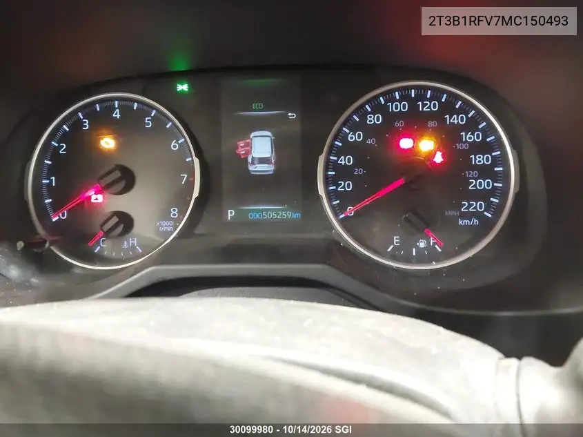 2021 TOYOTA RAV 4 VIN 2T3B1RFV7MC150493 — фото 7