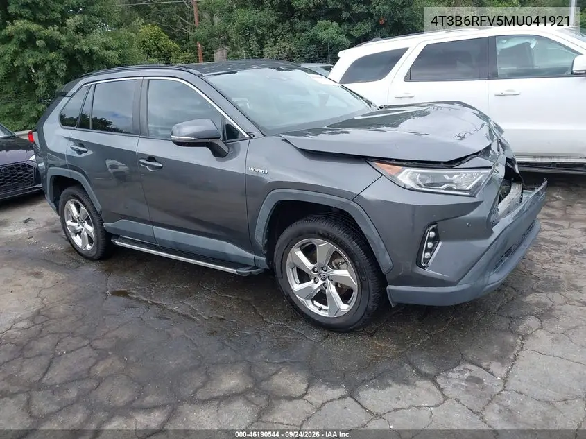 TOYOTA RAV 4 2021, VIN 4T3B6RFV5MU041921