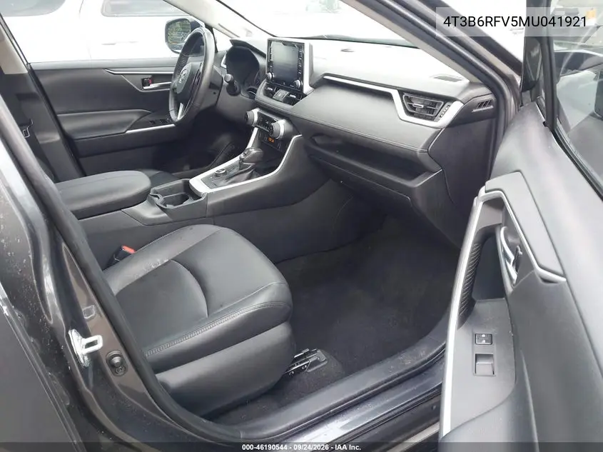 2021 TOYOTA RAV 4 VIN 4T3B6RFV5MU041921 — фото 5