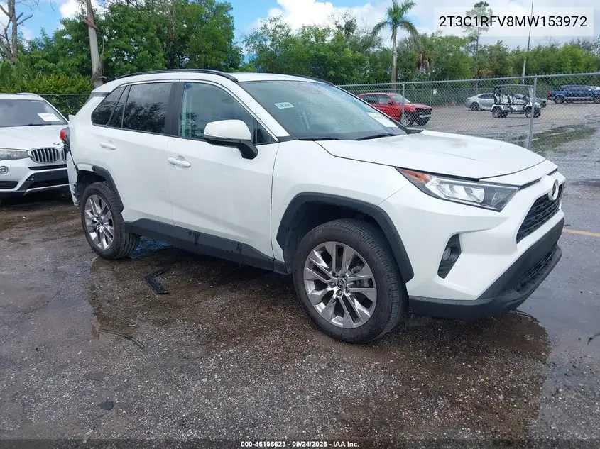 TOYOTA RAV 4 2021, VIN 2T3C1RFV8MW153972