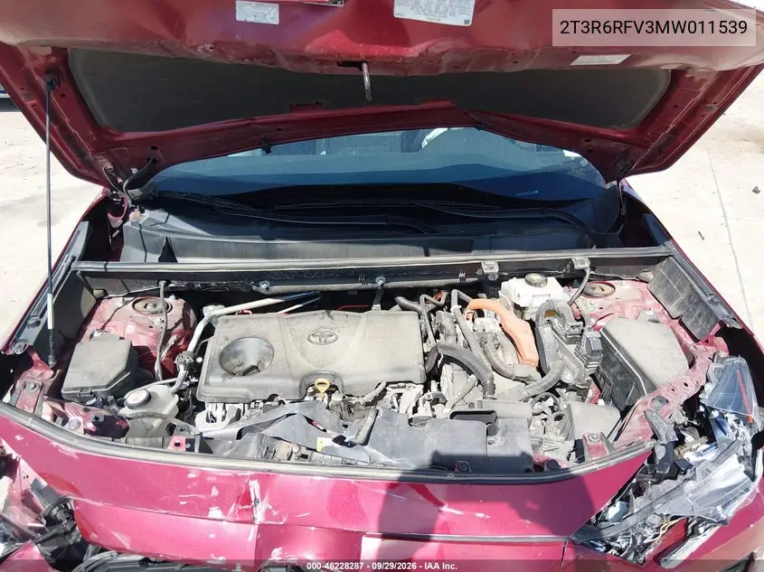 2021 TOYOTA RAV 4 VIN 2T3R6RFV3MW011539 — фото 10
