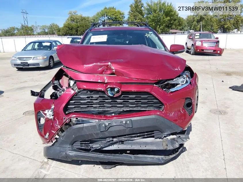 2021 TOYOTA RAV 4 VIN 2T3R6RFV3MW011539 — фото 11