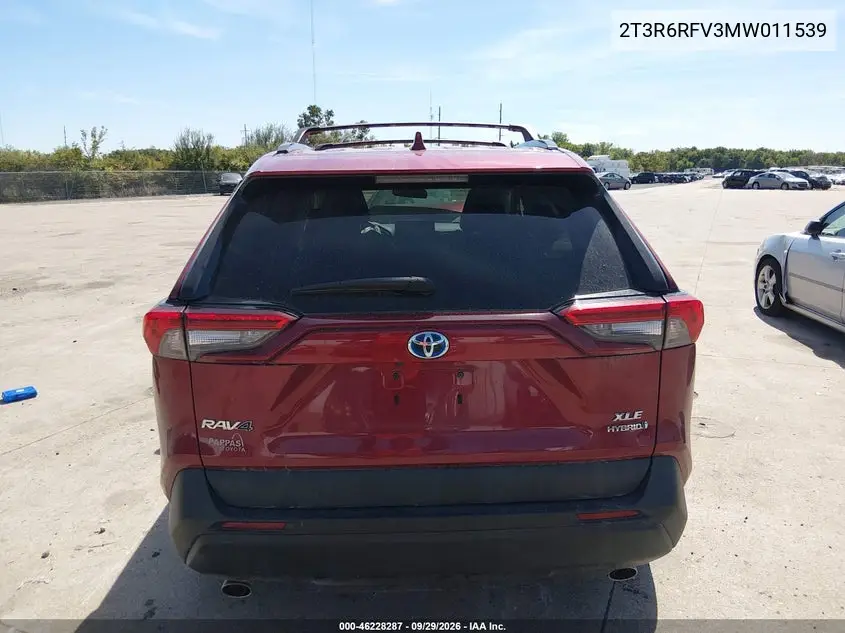 2021 TOYOTA RAV 4 VIN 2T3R6RFV3MW011539 — фото 14