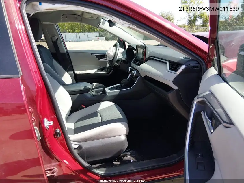 2021 TOYOTA RAV 4 VIN 2T3R6RFV3MW011539 — фото 5