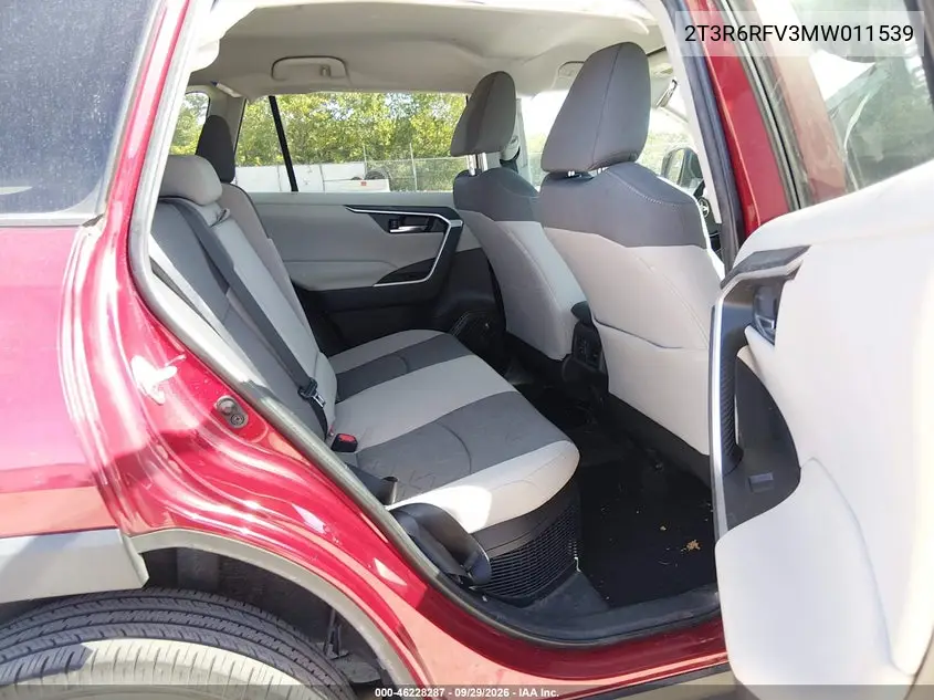 2021 TOYOTA RAV 4 VIN 2T3R6RFV3MW011539 — фото 8