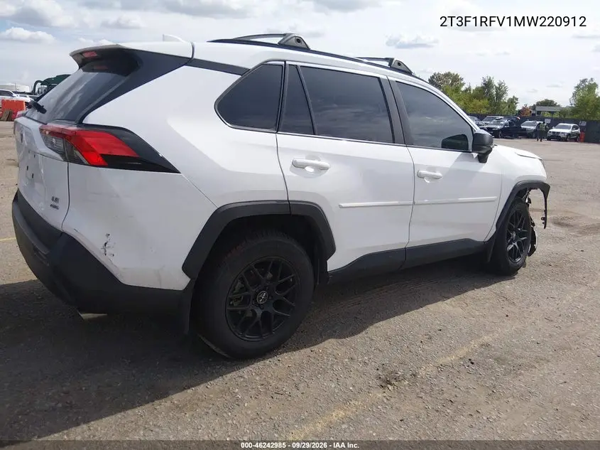 2021 TOYOTA RAV 4 VIN 2T3F1RFV1MW220912 — фото 4