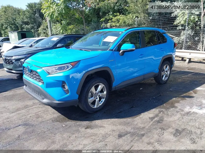2021 TOYOTA RAV 4 VIN 4T3B6RFV3MU023899 — фото 2
