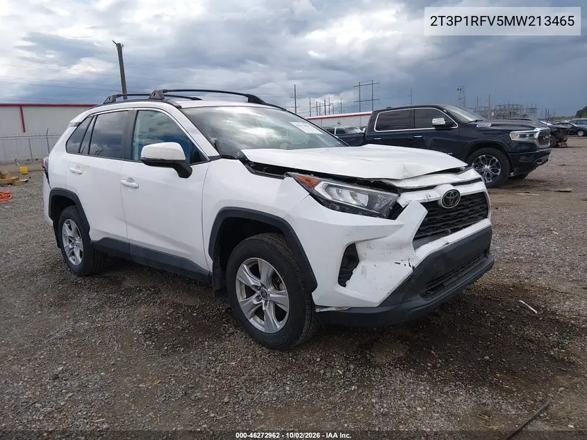TOYOTA RAV 4 2021, VIN 2T3P1RFV5MW213465