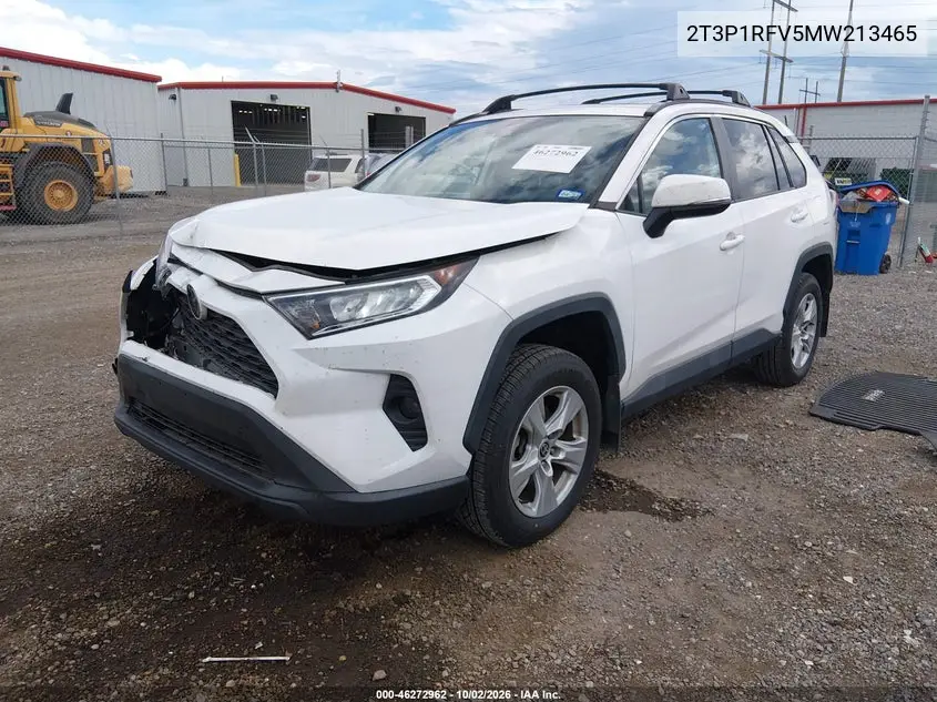 2021 TOYOTA RAV 4 VIN 2T3P1RFV5MW213465 — фото 2