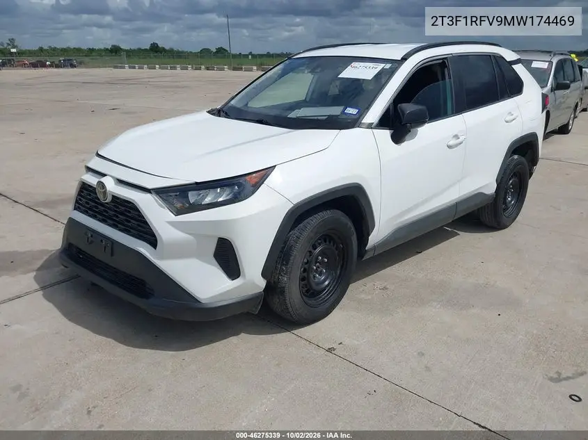 2021 TOYOTA RAV 4 VIN 2T3F1RFV9MW174469 — фото 2
