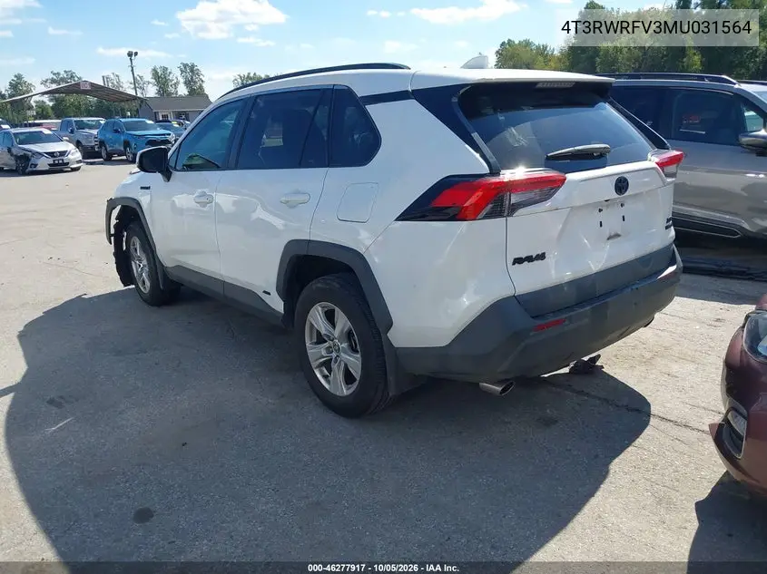 2021 TOYOTA RAV 4 VIN 4T3RWRFV3MU031564 — фото 3