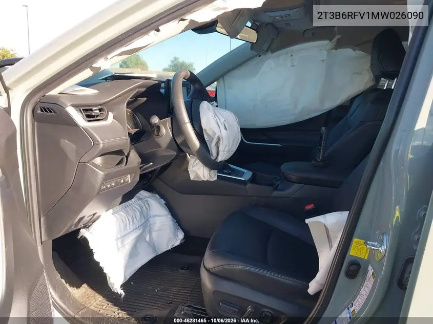 2021 TOYOTA RAV 4 VIN 2T3B6RFV1MW026090 — фото 5